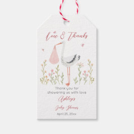 Frühjahrsdusche für Frühstorte Geschenkanhänger