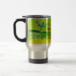 Frühjahrsexplosion Aluminium Travel Mug Reisebecher