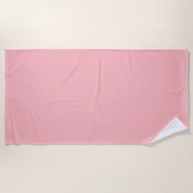 Frühjahrsfarbe Kristallfarbe Rose Strandtuch (Vorderseite)