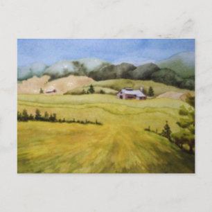 "Frühjahrsfelder" - Postkarte für Landstraßen