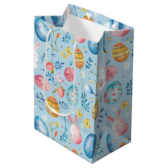 Frühjahrsfest Ostern 4 Mittlere Geschenktüte (Vorderseite Schrägansicht)