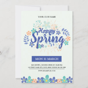 Frühjahrsfestival Flyer Einladung