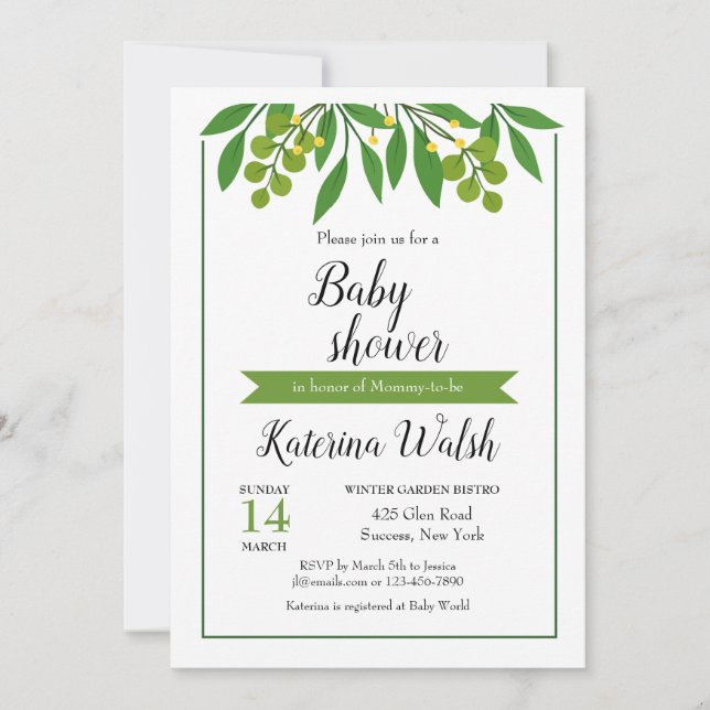 Frühjahrsfolieneinladung Einladung (Vorderseite)