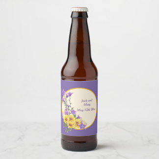 Frühjahrsgarten Bierflaschenetikett