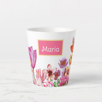 Frühjahrsgarten blüht milchtasse