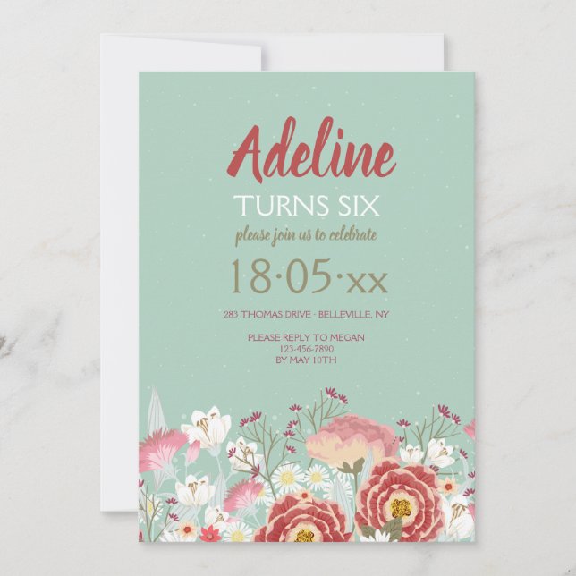 Frühjahrsgarten Einladung (Vorderseite)