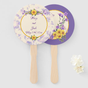 Frühjahrsgarten Hochzeitscreme Fächer