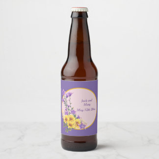 Frühjahrsgartenkollektion Bierflaschenetikett