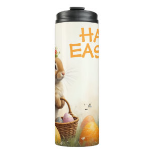 Frühjahrsgruß vom Osterhasen Thermosbecher