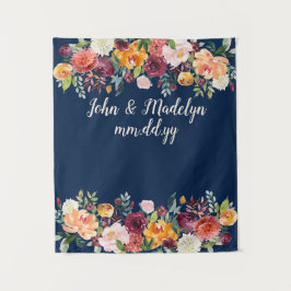 Frühjahrsheirat Hintergrund Boho Empfang Foto Stan Wandteppich