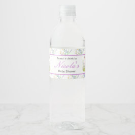 Frühjahrshirschdusche Wasserflaschenetikett