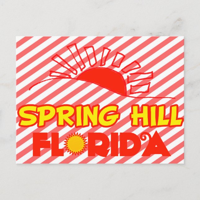 Frühjahrshügel, Florida Postkarte (Vorderseite)