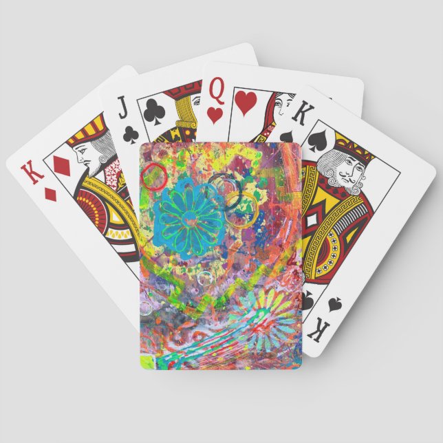 Frühjahrskarte Fieber 2 Spielkarten (Rückseite)