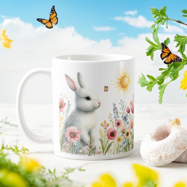 Frühjahrskrabbit - Maßgeschneiderte Kid-Tasse Kaffeetasse (Von Creator hochgeladen)