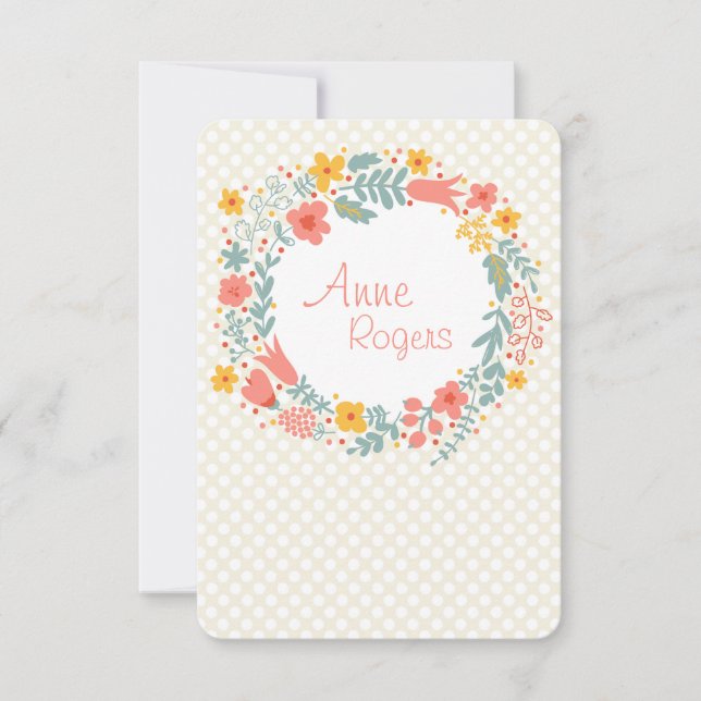 Frühjahrskrieg Vielen Dank/Anmerkung 2 Einladung (Vorderseite)