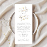 Frühjahrskrieg-Wildblume Menükarte<br><div class="desc">Teil einer Sammlung</div>