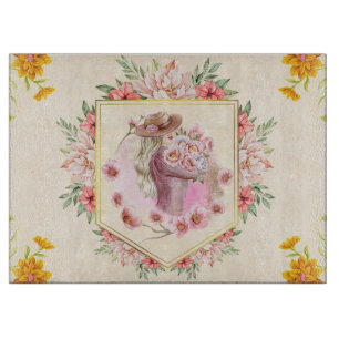 Frühjahrskunst, Blume Grafik Design Schneidebrett