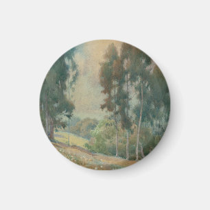 Frühjahrslandschaft (1911) Serene Wasserfarbenland Magnet