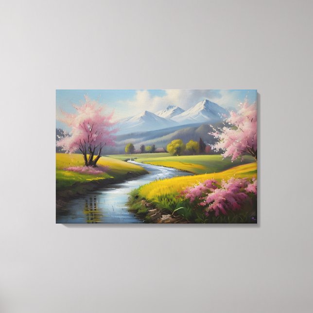 Frühjahrslandschaft Leinwanddruck (Vorderseite)