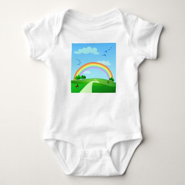 Frühjahrslandschaft, T - Shirt (Vorderseite)