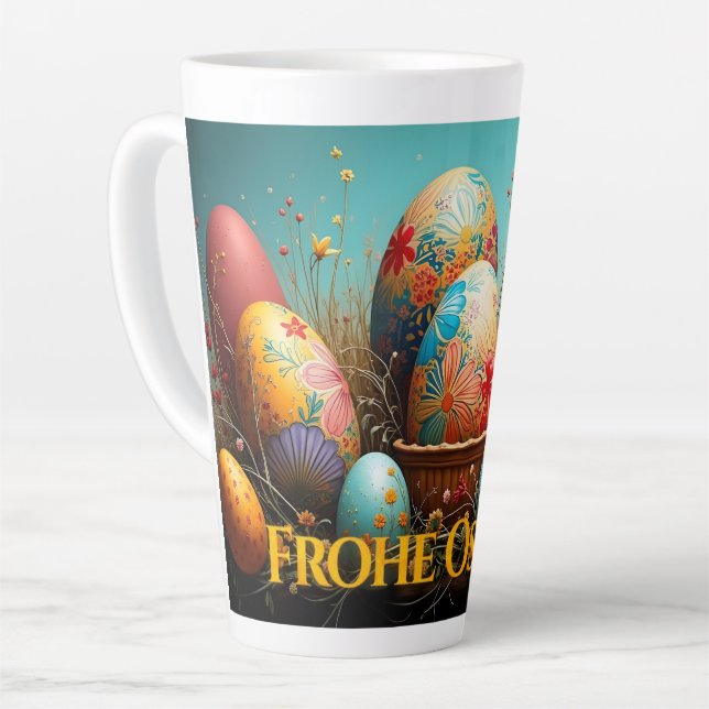 Frühjahrsmagie mit Ostereiern Milchtasse (Linke Ecke)
