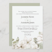 Frühjahrsmagnolia Blossom Blush and Sage Wedding