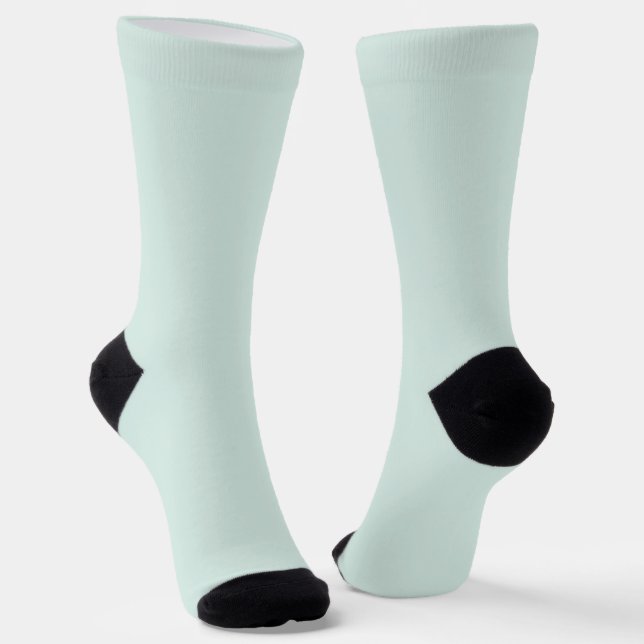 Frühjahrsminze, solide Farbe Socken (Gewinkelt)