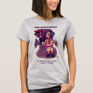 Frühjahrsmode Grau T-Shirt