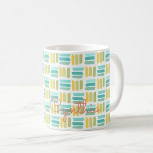 Frühjahrsmuster Sommer farbenfrohe NAME Artisan Fu Kaffeetasse