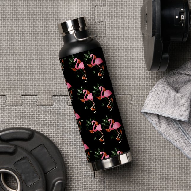 Frühjahrsommer Blume Rosa Blume Trinkflasche (Fitnessstudio)