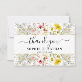 Frühjahrsommer-Wildblume | Dankeschön Karte