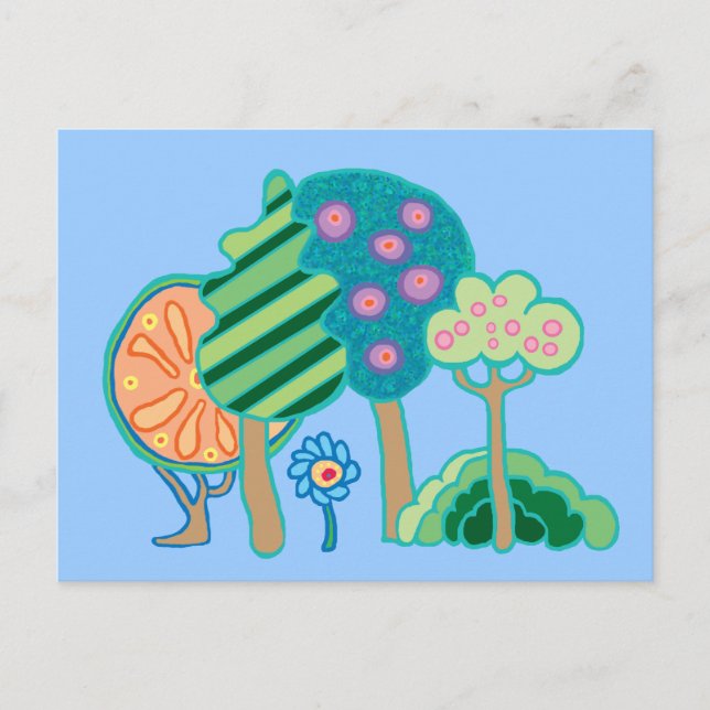 Frühjahrspark Postkarte (Vorderseite)