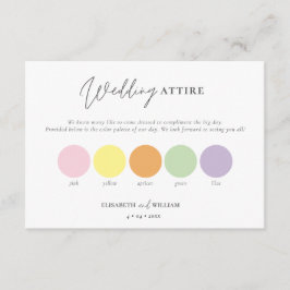 Frühjahrspastellkleid Begleitkarte