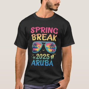 Frühjahrspause Aruba 2025 Urlaub Sonnenbrille S T-Shirt