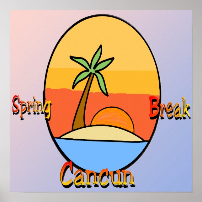 Frühjahrspause Cancun Poster (Vorne)