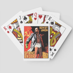 Frühjahrspause der sowjetischen Gewerkschaft 1917 Spielkarten