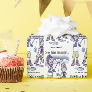 Frühjahrspause Geschenkpapier