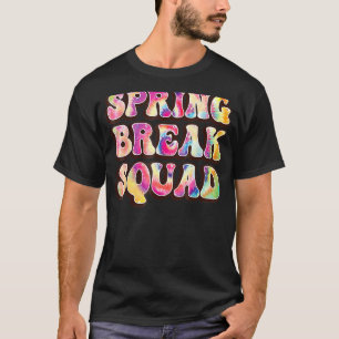 Frühjahrspause Squad Beach farbenfrohe Gefärbte Kr T-Shirt