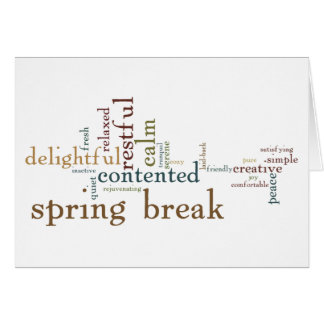 Frühjahrspause (unbedruckte Innenseite)