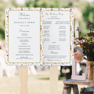 Frühjahrsprogramm der Wildblume für Hochzeiten Fächer