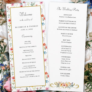 Frühjahrsprogramm der Wildblume für Hochzeiten Programm