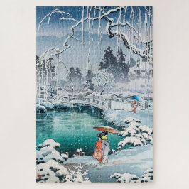 Frühjahrsschnee in Maruyama von Tsuchiya Koitsu Puzzle