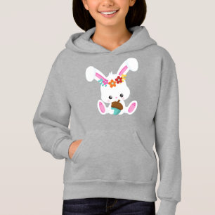 Frühjahrstiere, Niedlicher Hase, kleiner Hase, Blu Hoodie