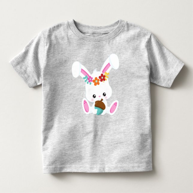 Frühjahrstiere, Niedlicher Hase, kleiner Hase, Blu Kleinkind T-shirt (Vorderseite)