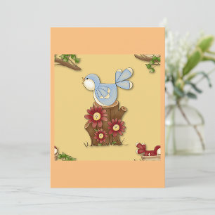 Frühjahrsvögel Einladung