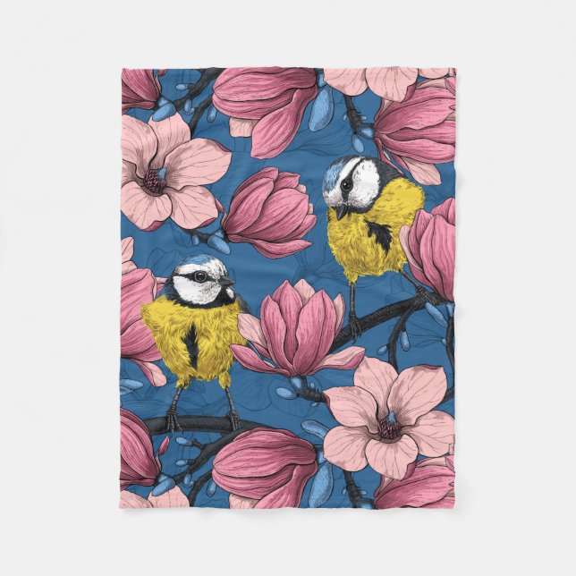 Frühjahrszeit Fleecedecke (Vorderseite)