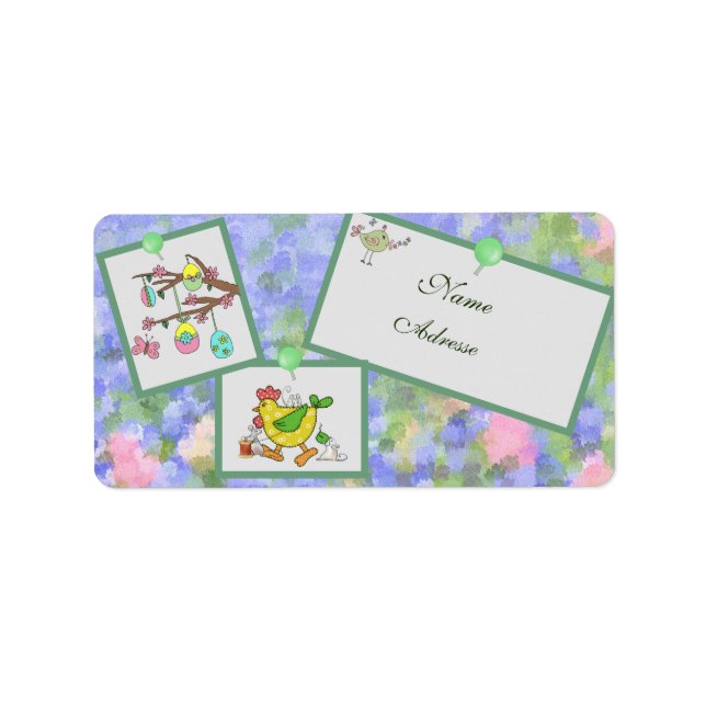 Frühling adressaufkleber (Vorne)