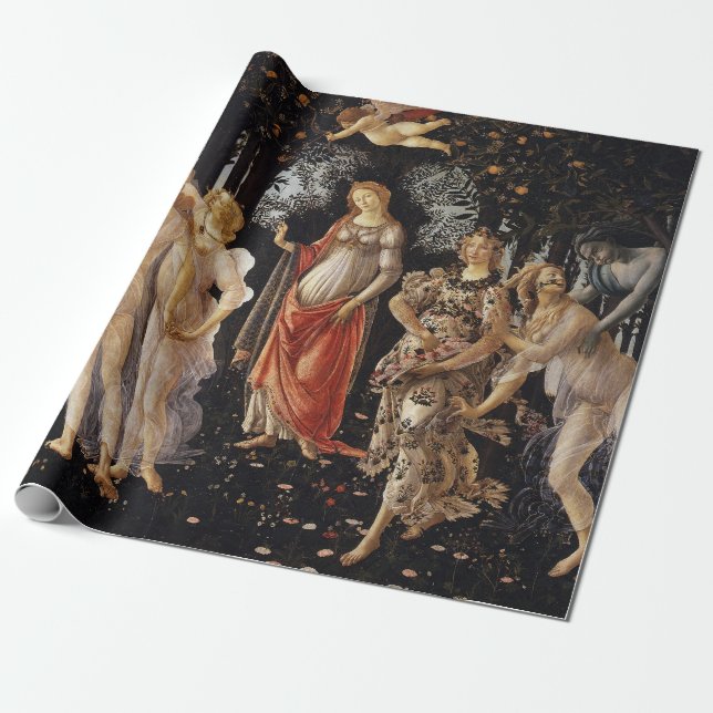 Frühling, Allegorie des Frühlings von Sandro Botti Geschenkpapier (Ungerollt)