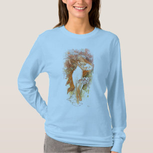 Frühling - Alphonse Mucha Art Nouveau T-Shirt