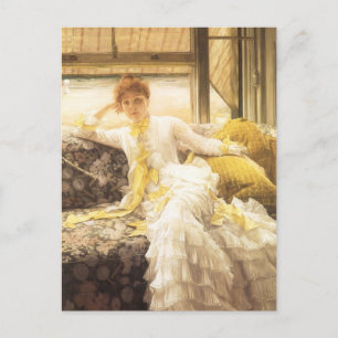 Frühling (am Meer) von James Tissot, Vintage Portr Postkarte